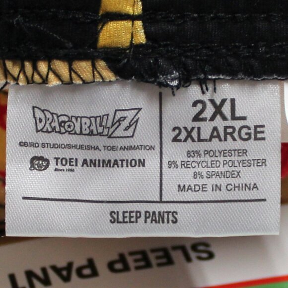 NWT Men's 2XL 44 - 46 Dragonball Z Graphic Sleep Pants With Pockets - Picture 6 of 9